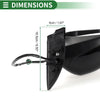 Honda Fit (2009-2014) Manual Folding Gloss Black Left Side Door Mirror