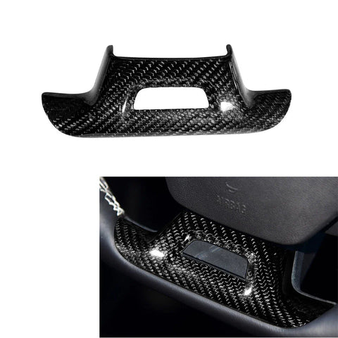 Camaro Real Carbon Fiber Steering Wheel Lower Cover Trim (2016-2023)