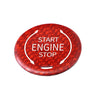 Cadillac XT4 XT6 CT5 (2018-2019) Red Carbon Fiber Engine Button Cover Trim