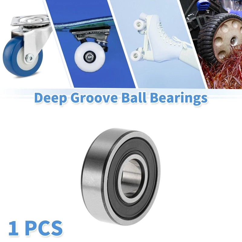 Deep Groove Ball Bearings 10x26x8mm 1 Pc Silver Tone