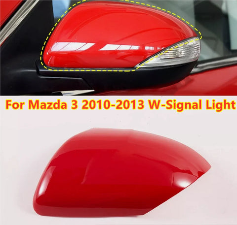 Mazda 3 Left Driver Side Mirror Cover Cap Red (2010–2013)