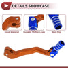 Bosuer M4 Folding Gear Shifter Lever Orange Blue Silver Tone