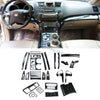 Toyota Highlander ABS Black Wood Grain Interior Decor Trim (2008–2013)
