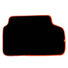 BMW 8 Series G15 Coupe 2018-2024, Orange Trim AutoWin Black Floor Mats