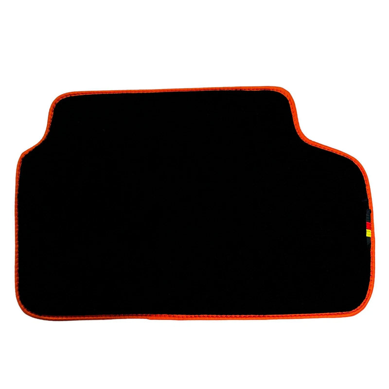 BMW 8 Series G15 Coupe 2018-2024, Orange Trim AutoWin Black Floor Mats