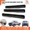 Nissan Navara D21 Black Bonnet Hood Vent Grille Inserts (1986-1997)