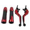 Suzuki GSXR1000 Red Extendable Brake Clutch Levers Grip Set (2001-2023)