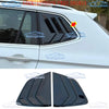 VW Tiguan Glossy Black Rear Window Triangle Louver Cover Trim (2018-2024)