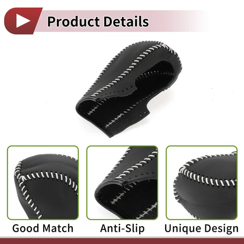 Chevrolet Cruze Gear Shift Knob Cover Black Beige Faux Leather (2011-2015)