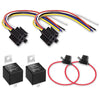 Car SUV 12V 40A 5-Pin Relay & Socket & Fuse Holders