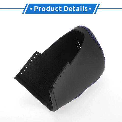 Nissan Altima (2019-2024) Black Blue Faux Leather Car Gear Shift Knob Cover