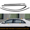 Benz S-Class W223 Gloss Black Window Trim Seal (2020-2025)