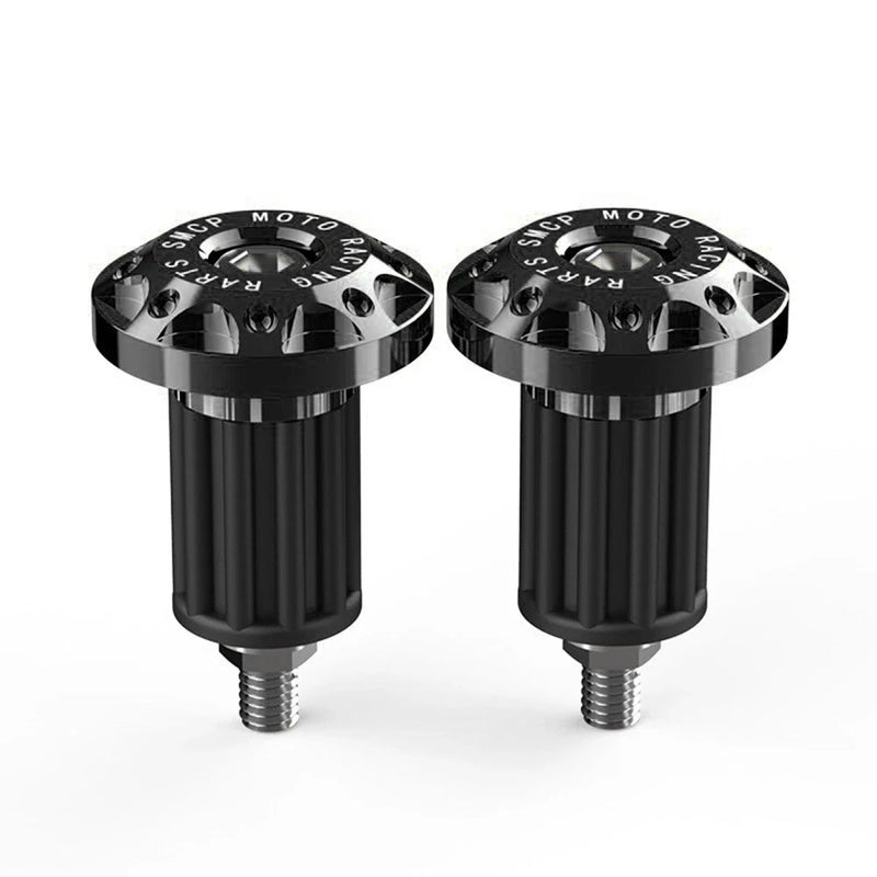 7/8" Motorcycle Dirt Bike Handlebar Grip End Cap Plug Slider - Black