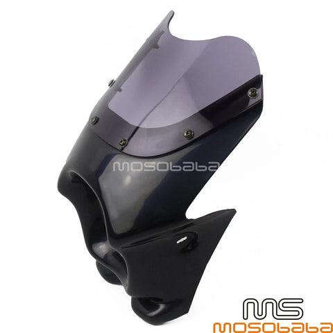 Honda Yamaha Suzuki Kawasaki Motorcycle Headlight Fairing ABS Black (50)