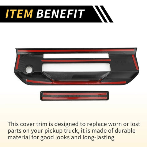 Ford Ranger Carbon Fiber Trunk Door Handle Bowl Covers (2023-2024)