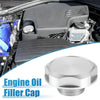 Nissan Oil Filler Cap Tank Cover (Modified, Silver Tone)