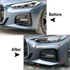 BMW 4 Series G22 G23 M Sport Carbon Front Bumper Lip Spoiler (2020-23)