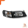 Toyota Corolla Crystal Black Headlight Lamp Set (1992-1997)