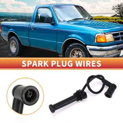 Ford Ranger L4 2.3L 4 x Spark Plug Wire Ignition Coil Cables (2001-2007)
