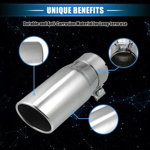 Toyota Tacoma 2.8" Inlet 8.5" Length Exhaust Tip (2005-2023)