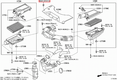 Toyota LandCruiser 200 Series VDJ UZJ URJ GRJ Clip x10