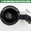 Ford (2004-2008) - Stainless Steel, Black, 1 Set Fuel Door Hinge Pin Kit