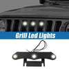 Jeep Gladiator JT 2020-2023 White & Black LED Front Grille Lights Set