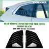 BMW X3 G01 2 x Gloss Black Rear Side Window Louvers (2018-2024)