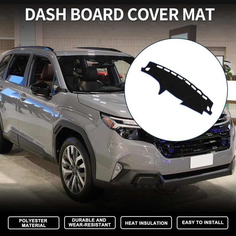Subaru Forester SH Series (2007-2012) Black Blue Dash Cover Mat