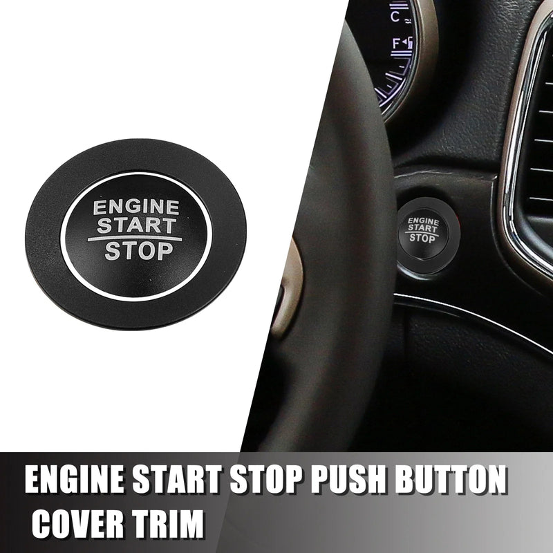 Jeep Cherokee, Dodge Black Engine Start Stop Button Cover Trim Kit