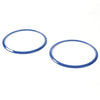 Jeep Wrangler JK Blue Roof Speaker Trim Rings Covers (2007-2014)