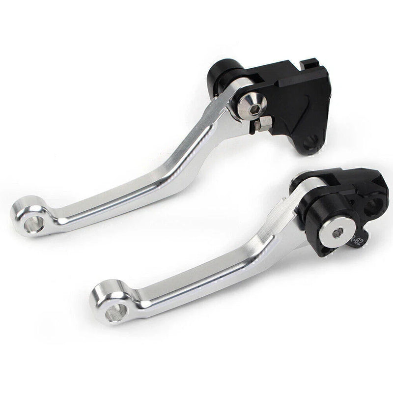 YAMAHA WR 250F WR 450F Silver Pivot Brake Clutch Levers (2001-2016)