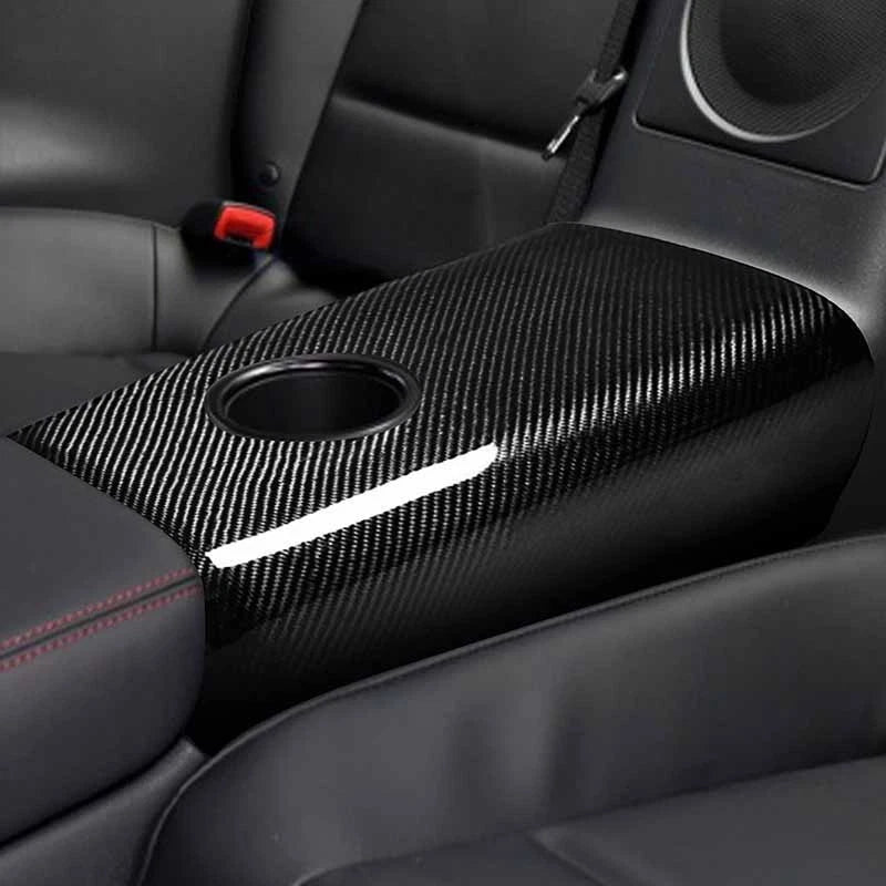Nissan GTR R35 2008-2016 Real Carbon Fiber Rear Armrest Box Cup Cover Trim