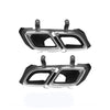 Cadillac CT4 2 x Silver Rear Tail Exhaust Muffler Tips (2020-2021)