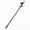 4 x 30" Long Heavy Duty Black Ground Anchor Hook Solid Steel Shaft