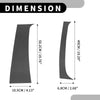Dodge Ram 1500 (1994 - 2001) Black Carbon Fiber 4 x Pillar Window Trim