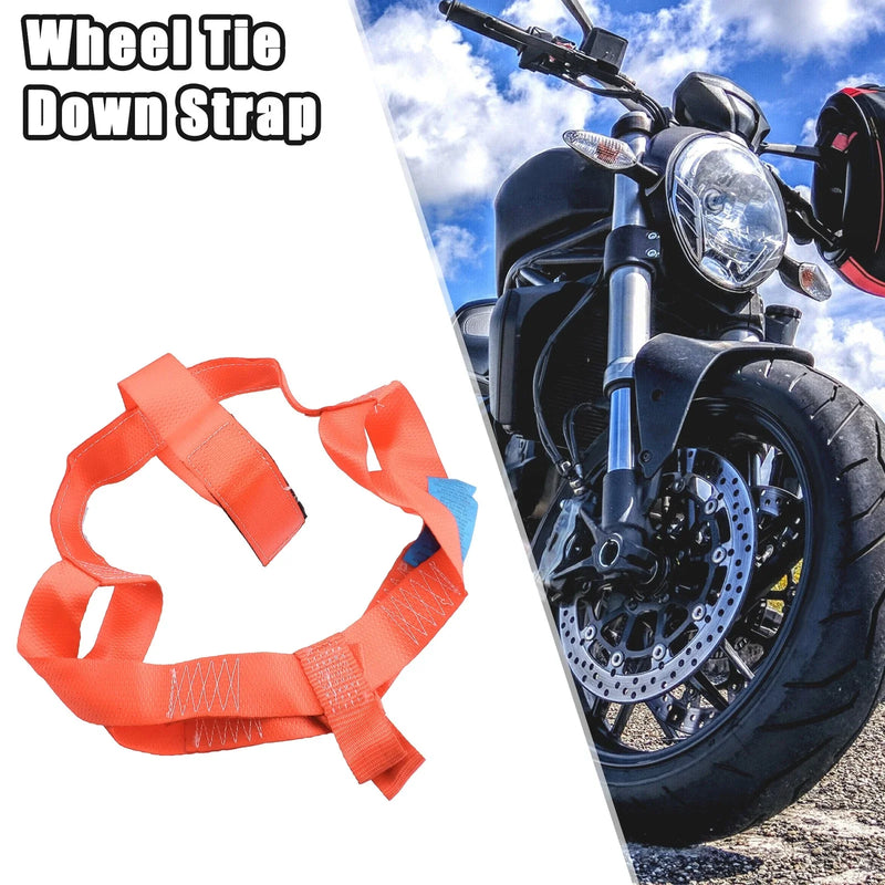 Motorcycle Universal Nylon Orange 1 x Rear Wheel Transport Tie Down Strap