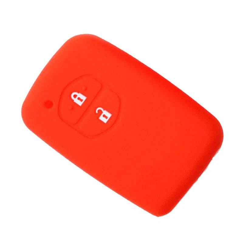 Toyota RAV4, Land Cruiser, Camry, Vitz, Yaris Silicone 2 x Button Key Cover Case