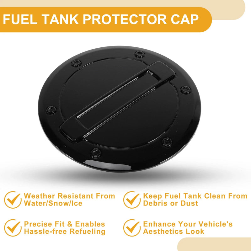 Dodge Ram Fuel Filler Flap Cover Black Fuel Tank Door Cap (2023-2025)