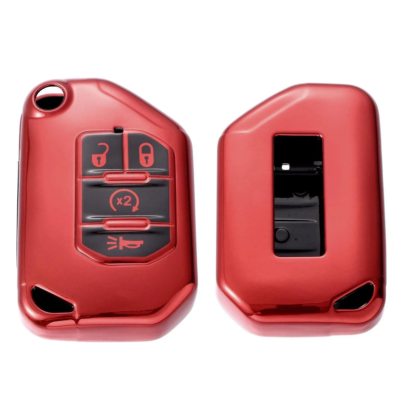 Jeep Wrangler JL Gladiator JT Rubicon TPU Key Fob Cover Case (2018-2021)