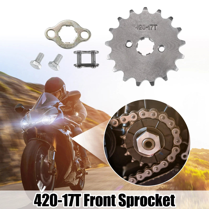 Dirt Bike Mini Bike 420 17T 17mm Front Engine Sprocket
