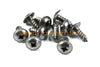 10x Vis Tapping 5mm x 12mm Honda Acier Inoxydable Tête Fourche Auto-Perceuse