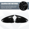 Kia Forte Cerato K3 Rearview Mirror Cover Overlay Gloss Black (19-24)