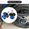 Pair Motorbike Swingarm Spools 8mm CNC Swing Arm Spools Slider Stand Blue