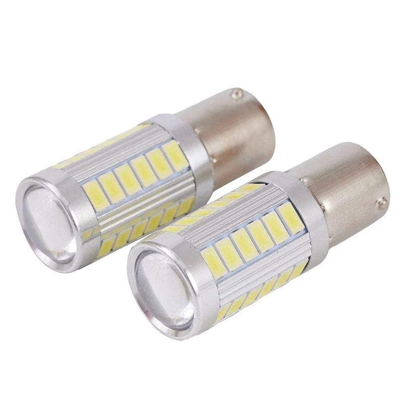 LED White Bulb / 2 x / Car Backup Reverse Light Lamp 33SMD 5630 12V