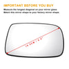 TOYOTA YARIS White Mirror Glass (1999–2003)