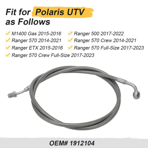 Polaris Ranger 570 / 500 Rear Right Brake Hose Line (2017–2022, 2015–2016)