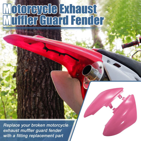 Honda CRF50 XR50 Twin Exhaust Muffler Guard Fender / 1 Set / Twin Exhaust Muffler Guard Fender