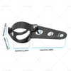 Motorcycle Street Fighter Black Twin Universal Headlight Dual Lamp