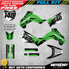Kawasaki KLX 140 2008-2018 KING STYLE Decals Custom Sticker Kit